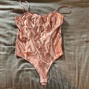 Satin Light Pink Body Suit